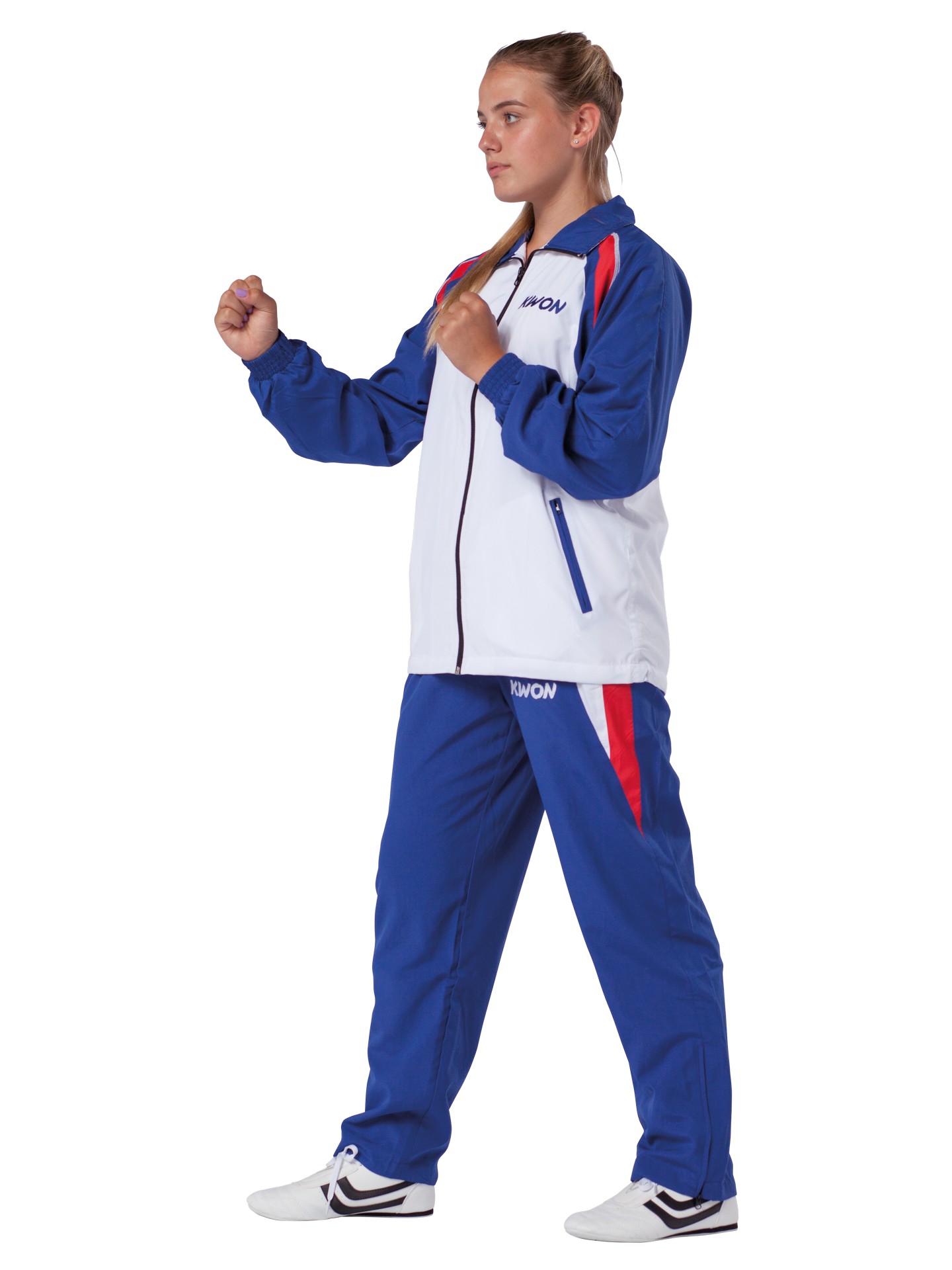 Trainingsanzug Endurance blau/weiß