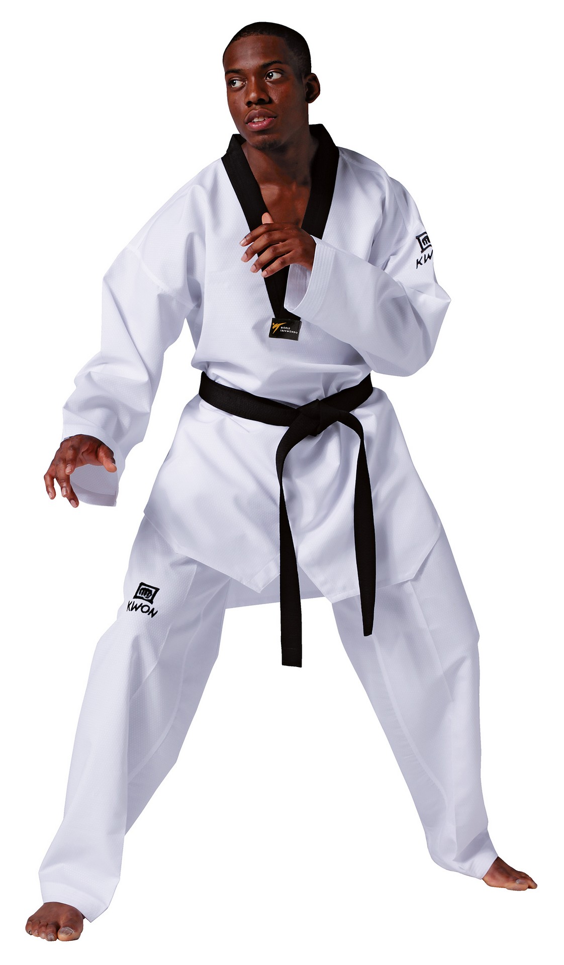 Taekwondo Anzug Revolution schwarzes Revers - WT anerkannt