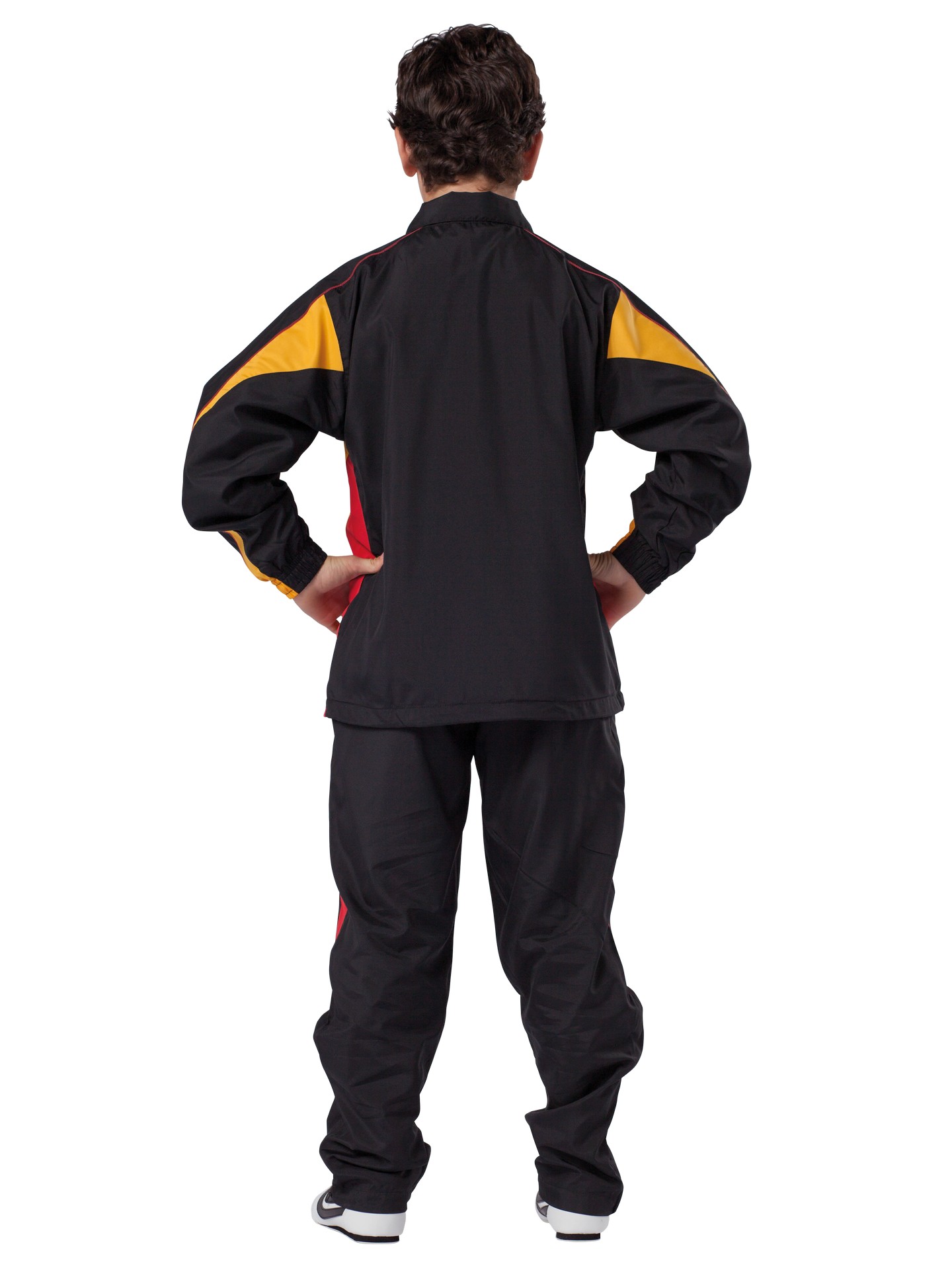 Trainingsanzug Performance Micro  schwarz/rot/gelb