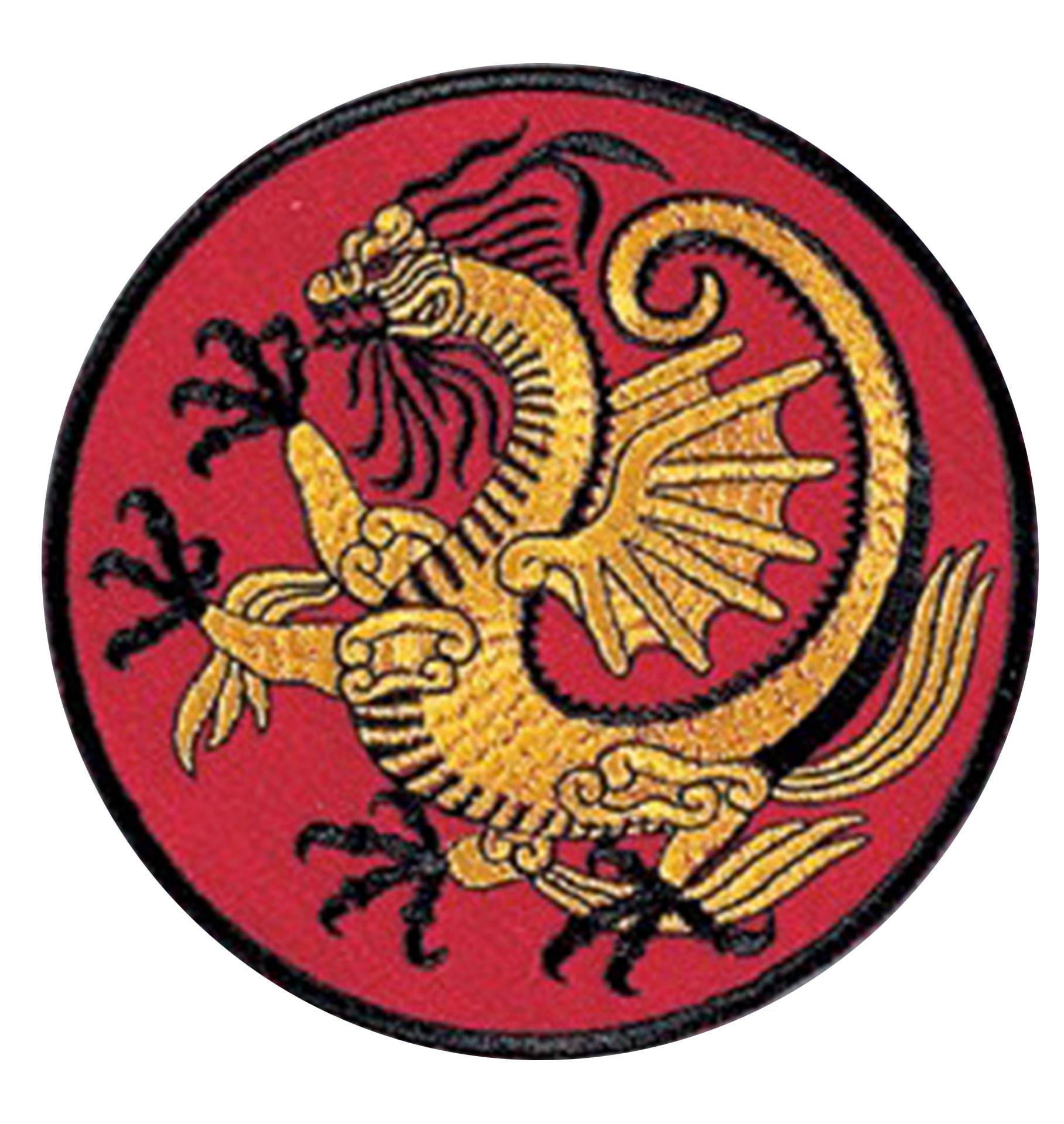 DANRHO Stickabzeichen Drachenmotiv