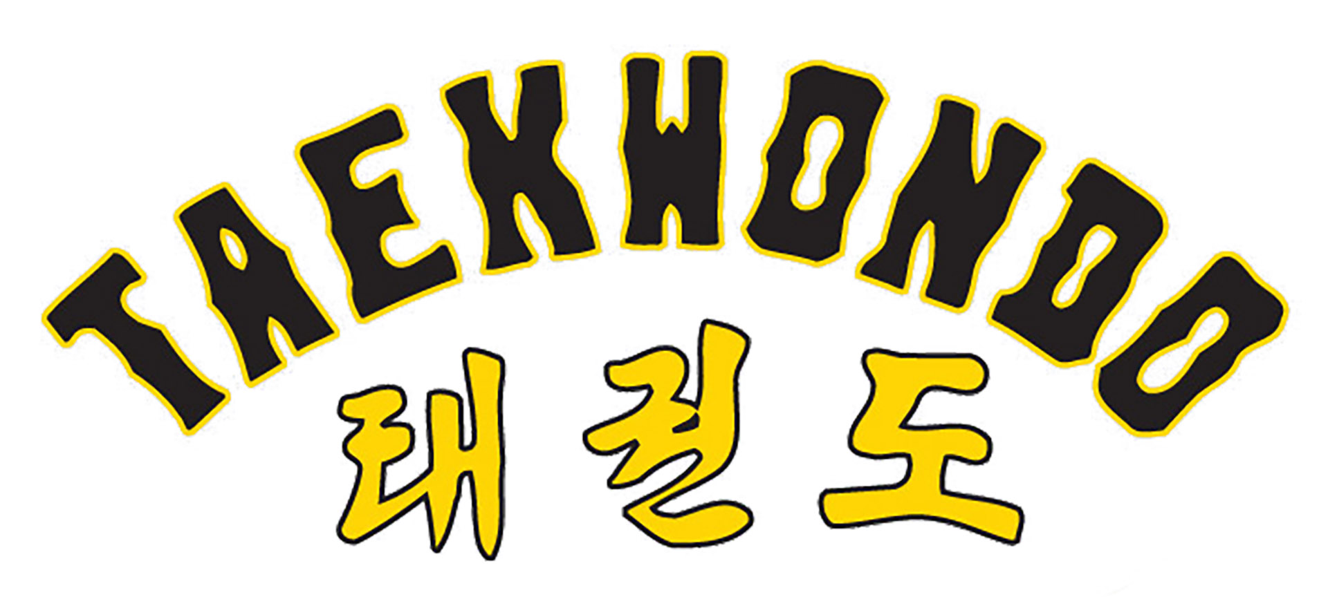 Taekwondo Schriftzug Aufdruck