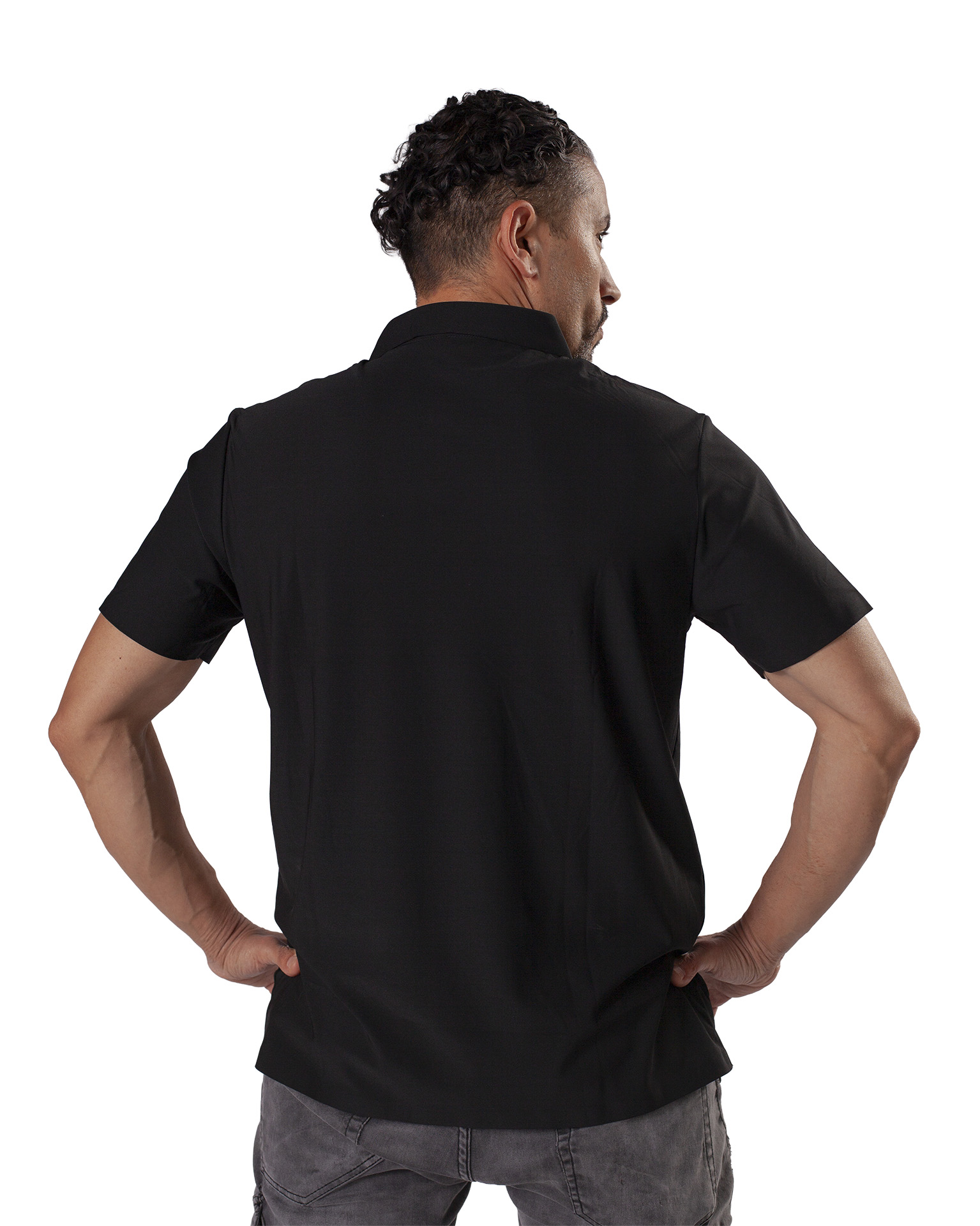 Poloshirt Funktional schwarz