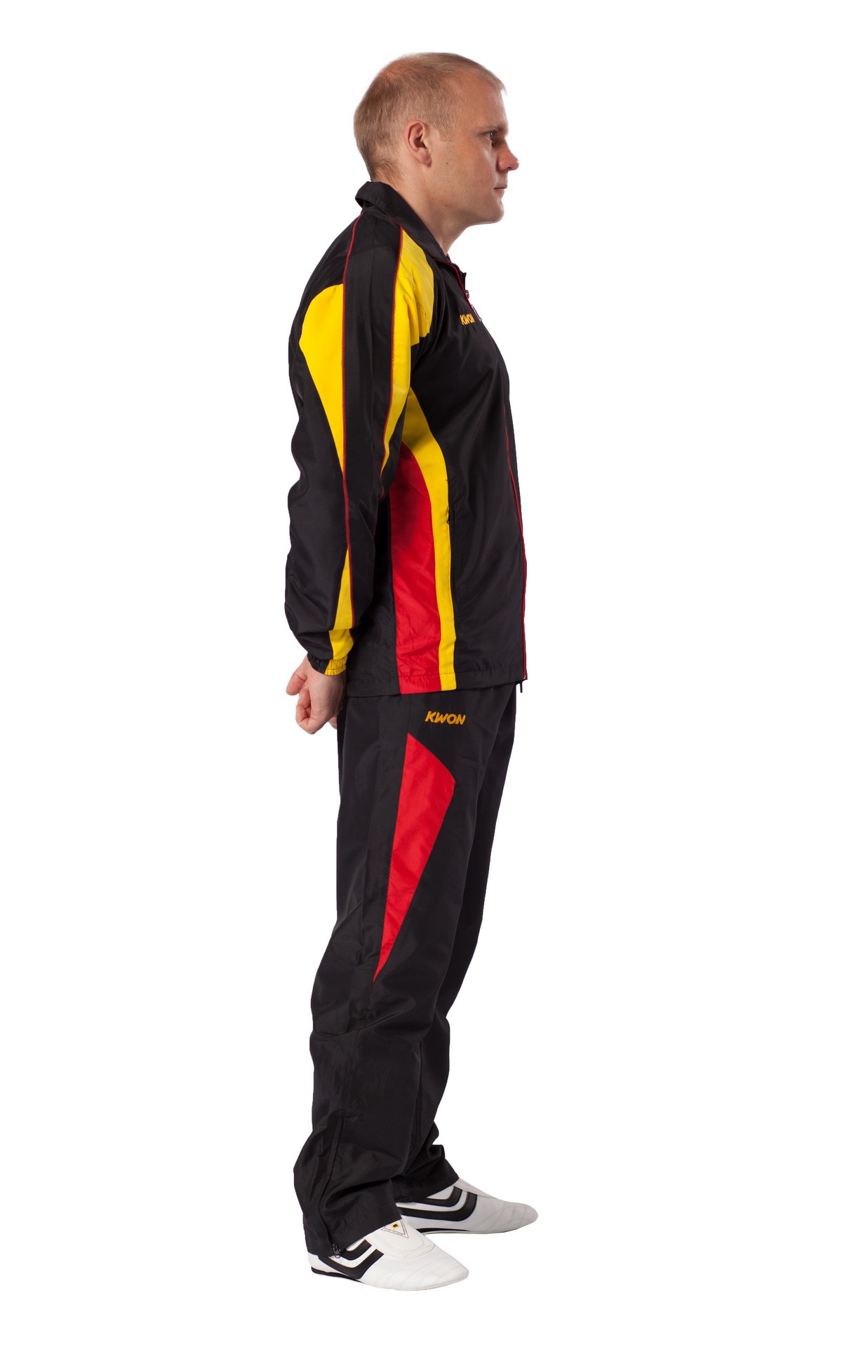 Trainingsanzug Performance Micro  schwarz/rot/gelb