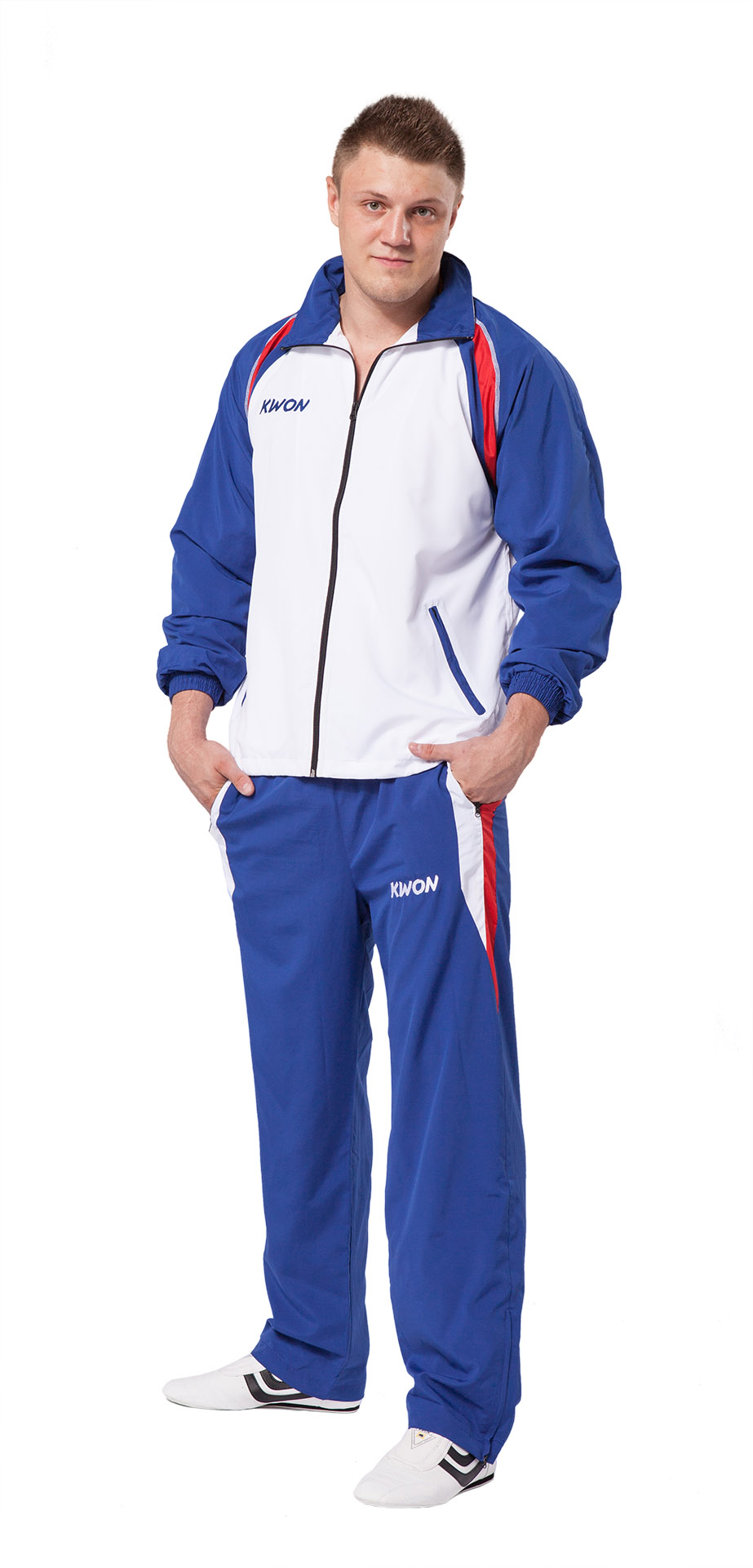 Trainingsanzug Endurance blau/weiß