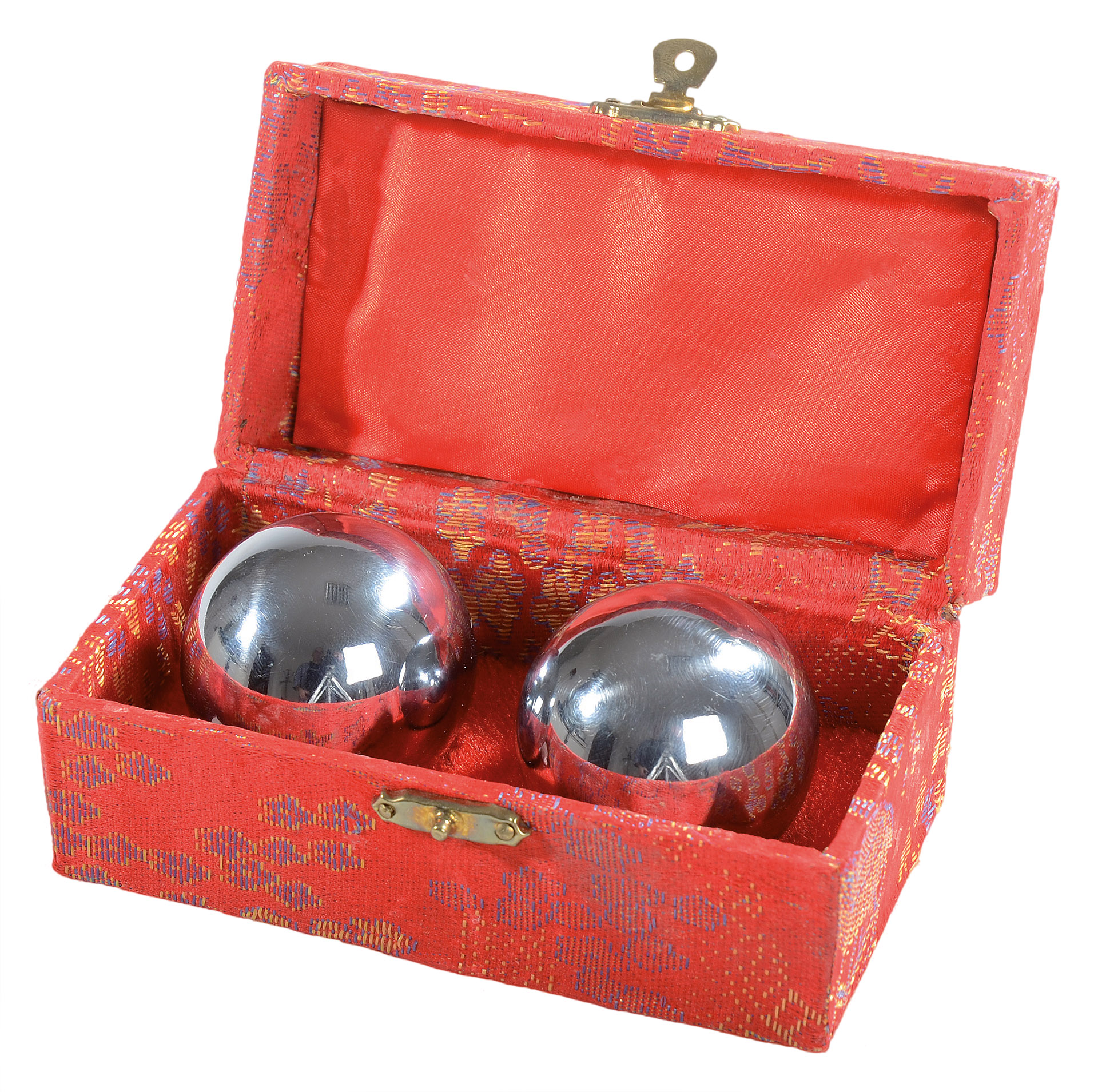 Chinesische Kugeln mit Klang silber/chrom